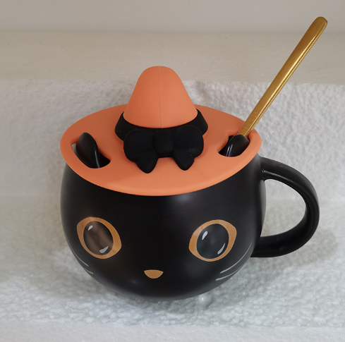 Pumpkin Covered Spoon Couple Mug - Mugs -  Trend Goods