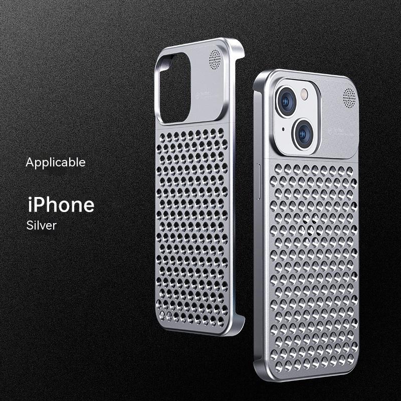 Aluminum Alloy Phone Case Hollow Heat Dissipation Anti-fall Full Body Shockproof - Phone Cases -  Trend Goods