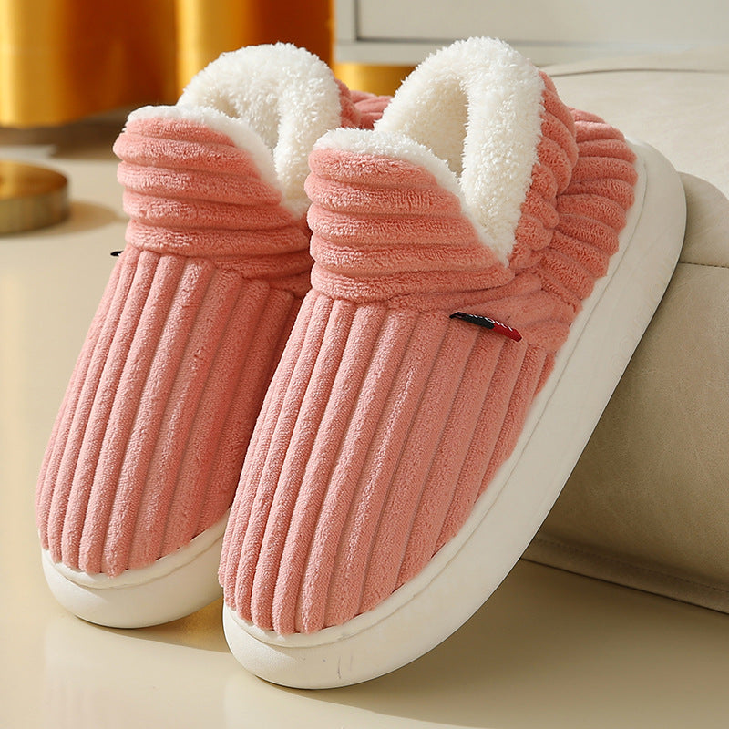 Full Heel Wrap Cotton Fleece  House Shoes Trend Goods