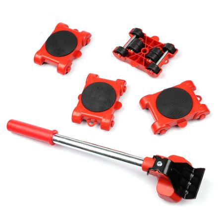 Professional Furniture Lifter Tool Set Furniture Mover Wheel Bar Roller Device Trend Goods