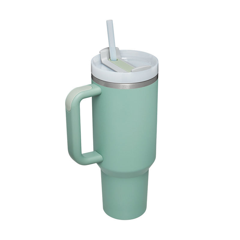 Christmas Thermal Mug 40oz Straw Coffee Insulation Cup With Handle - Mugs -  Trend Goods