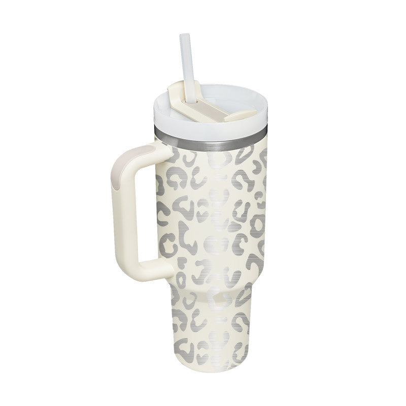 Christmas Thermal Mug 40oz Straw Coffee Insulation Cup With Handle - Mugs -  Trend Goods