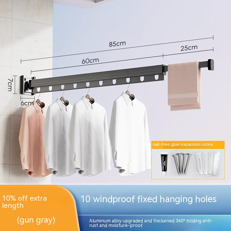 Suction Punch-Free Folding Clothes Hanger - Drying Racks -  Trend Goods