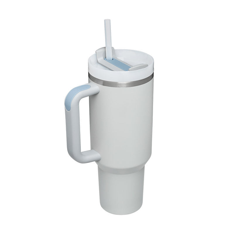 Christmas Thermal Mug 40oz Straw Coffee Insulation Cup With Handle - Mugs -  Trend Goods