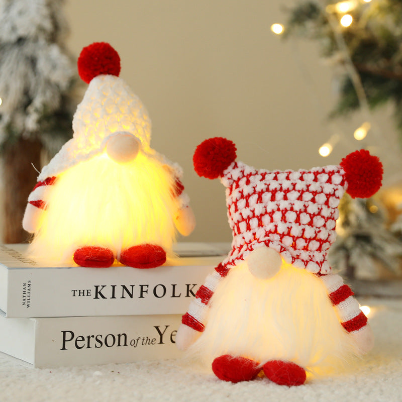 New Christmas Faceless Doll With Lights - Holiday Decorations -  Trend Goods
