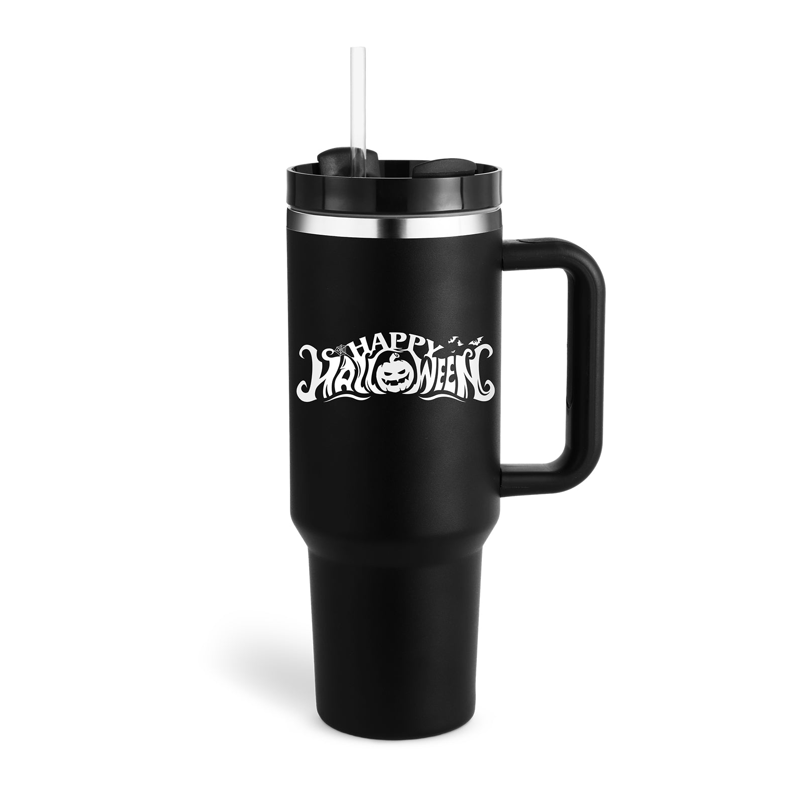 Christmas Thermal Mug 40oz Straw Coffee Insulation Cup With Handle - Mugs -  Trend Goods