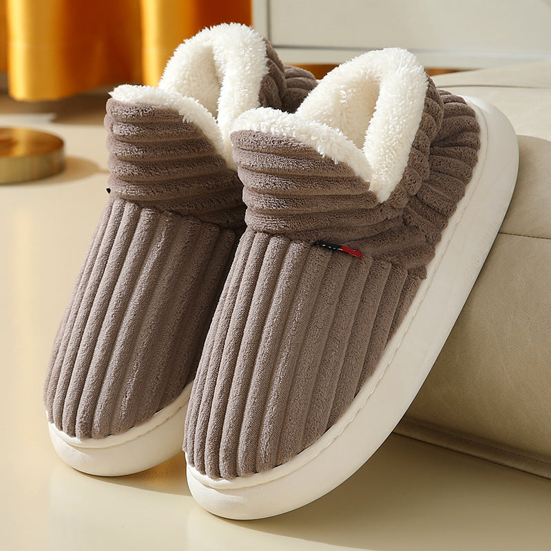 Full Heel Wrap Cotton Fleece  House Shoes Trend Goods