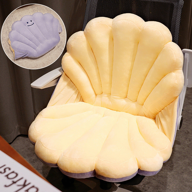 Shell Design Plush Lounge Chair - Chair Cushions -  Trend Goods