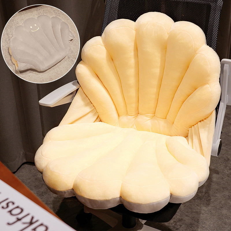 Shell Design Plush Lounge Chair - Chair Cushions -  Trend Goods