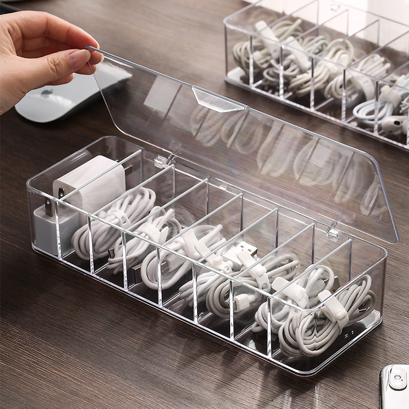 Dust-proof Storage Cable Management Box Hub Organizer Box - Cable organizers -  Trend Goods