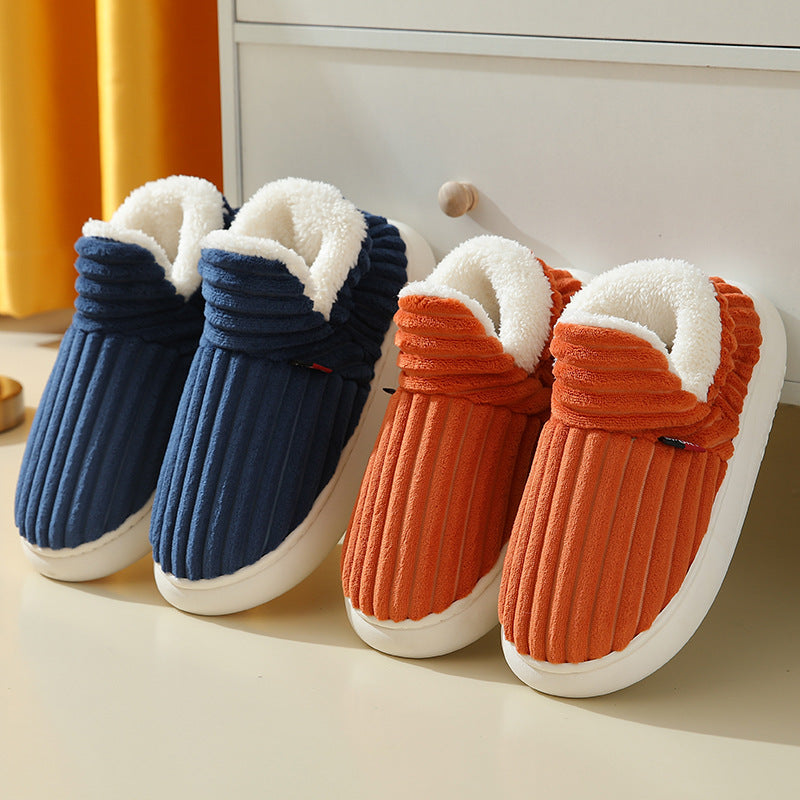 Full Heel Wrap Cotton Fleece  House Shoes - House Shoes -  Trend Goods