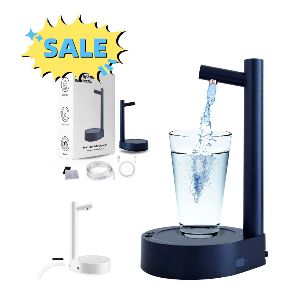 Desk Dispenser Electric Rechargeable Water Dispenser - Water Dispensers -  Trend Goods