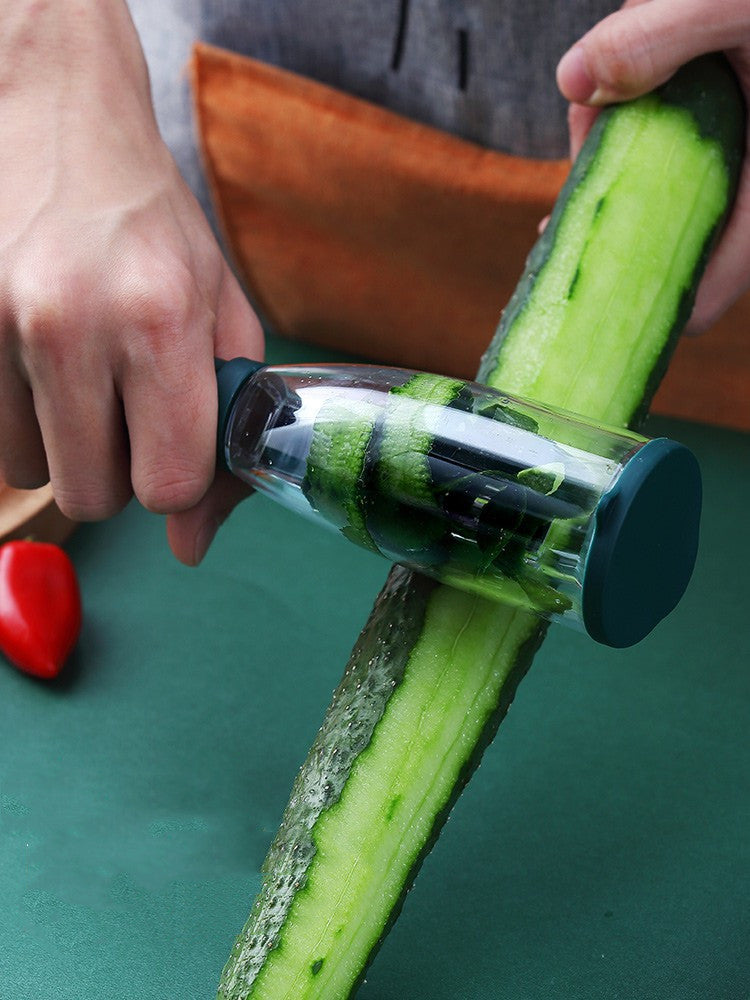 Fruit Peeler With Container - Kitchen Slicers -  Trend Goods