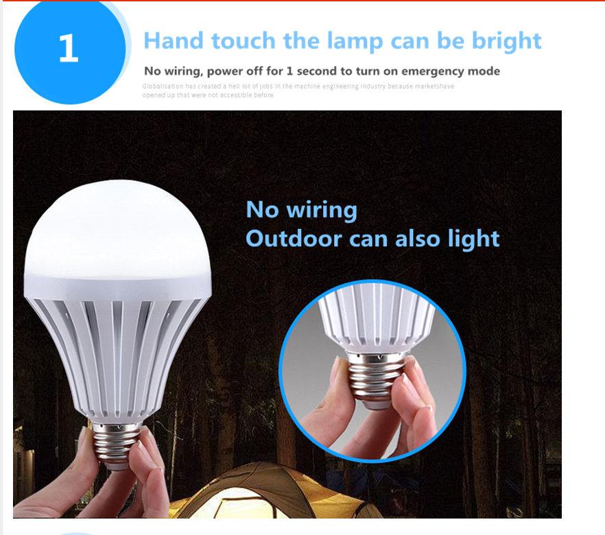 LED emergency bulb lamp led emergency bulb 5w 7W 9W 12w - Lighting -  Trend Goods