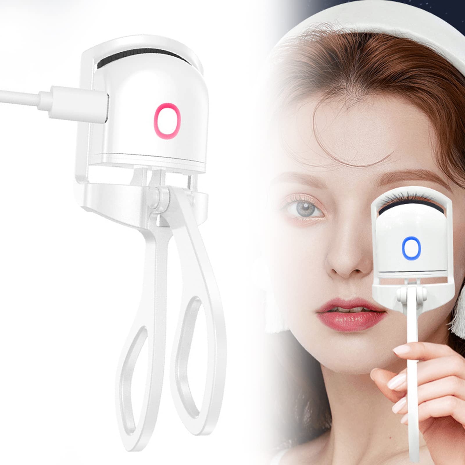 Heated Eyelash Curler Electric Temperature Control Mini Eyelash Curler - Eye Make-up -  Trend Goods