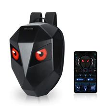 Led Backpack Screen Rider Motorcycle Locomotive Dazzlingly Cool Travel Screen Luminous Eyes - Backpacks -  Trend Goods