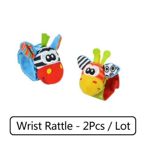 0-12 Months Soft Animal Rattle Infant Newborn Plush Sock Baby Toy Wrist Strap - Baby Socks -  Trend Goods