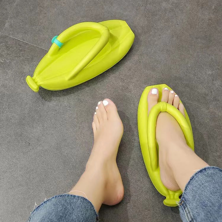 Cute Banana Summer Beach Soft Flip Flops Slippers - Slippers -  Trend Goods