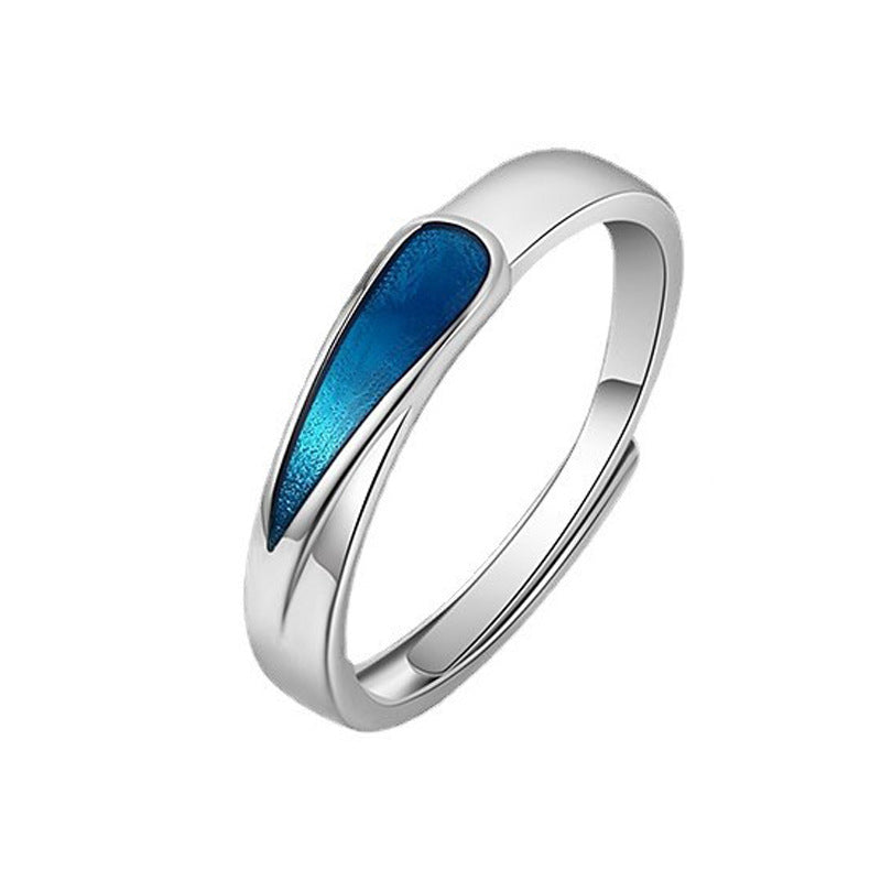 Fashion Blue Tear Ring Drops - Rings -  Trend Goods
