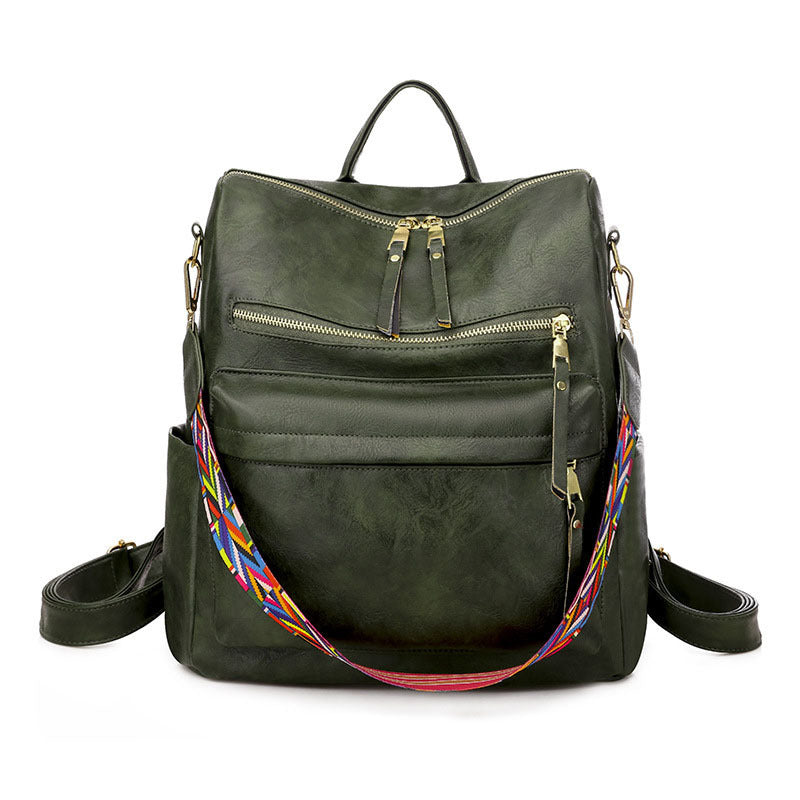 Vintage Large Capacity Soft Leather Backpack - Backpacks -  Trend Goods