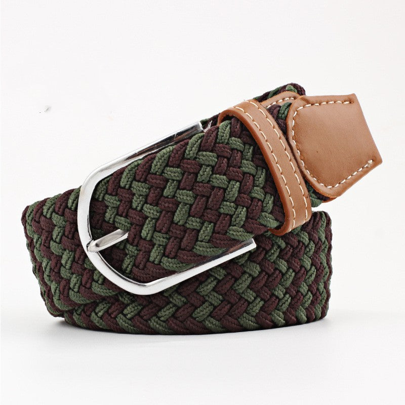 Casual Stretch Braided Canvas Belt Needle Buckle - Belts -  Trend Goods