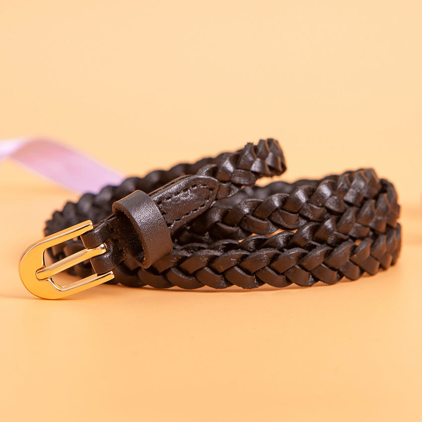 Full Leather Decorative Belt - Belts -  Trend Goods