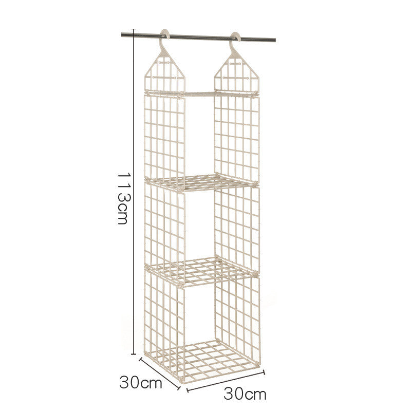 Foldable Space-saving Combination Hanging Clothes Storage Rack - Storage & Organizers -  Trend Goods