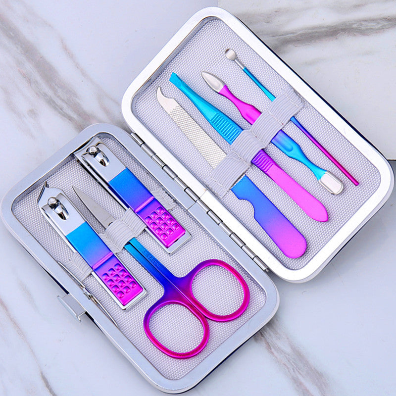 Black Stainless Steel Nail Clipper Tool Set - Nail Care Sets -  Trend Goods