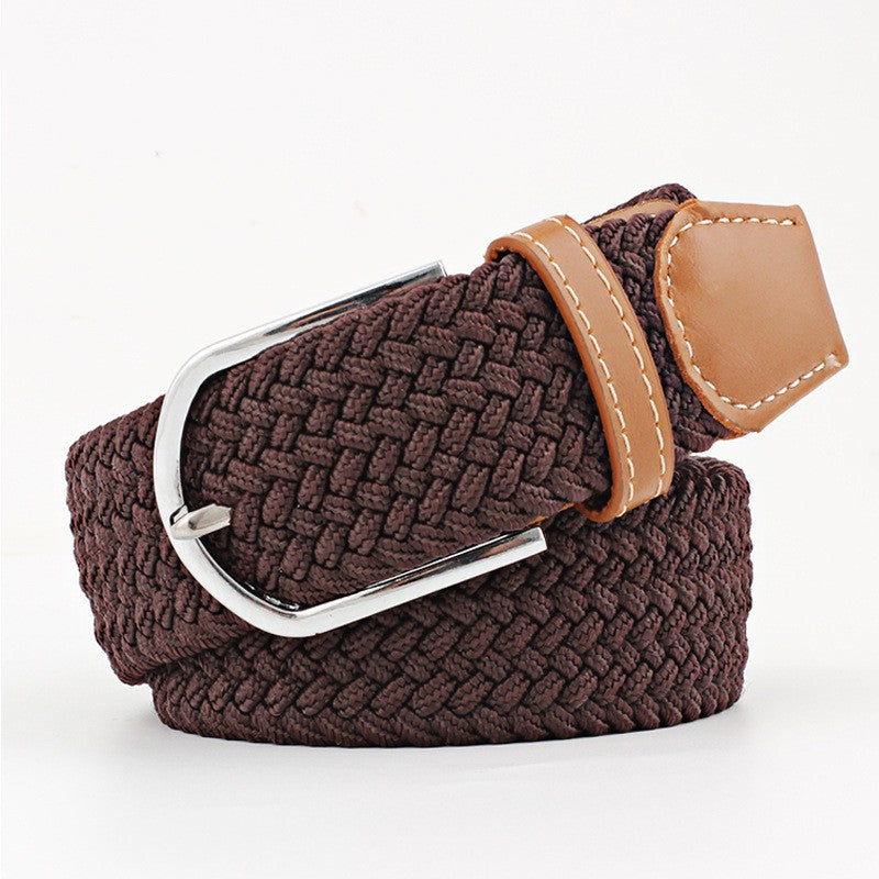 Casual Stretch Braided Canvas Belt Needle Buckle - Belts -  Trend Goods