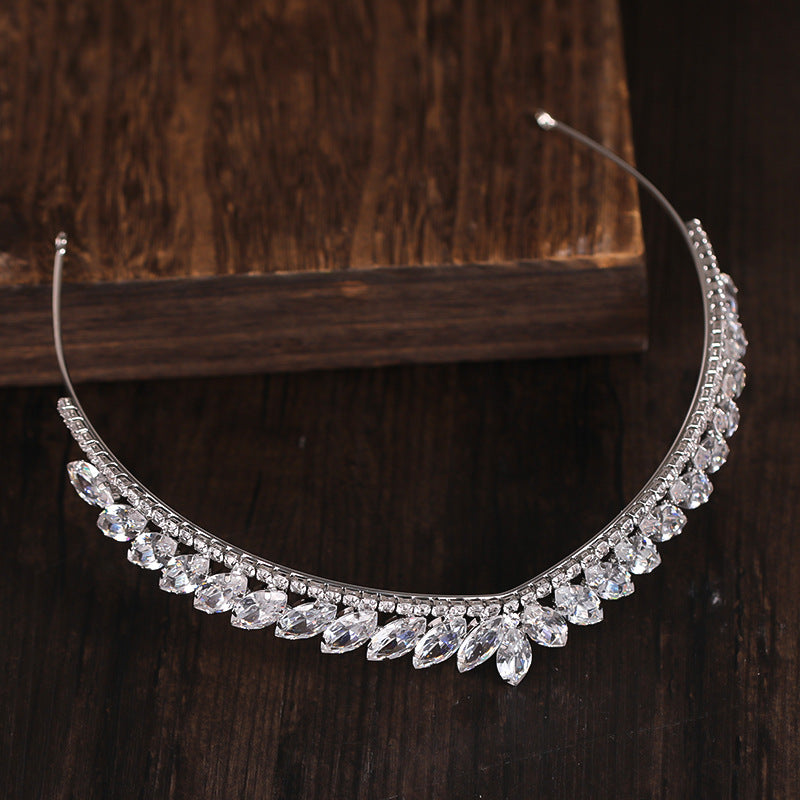Rhinestone Crown Bridal Zircon Headband - Hair Accessories -  Trend Goods