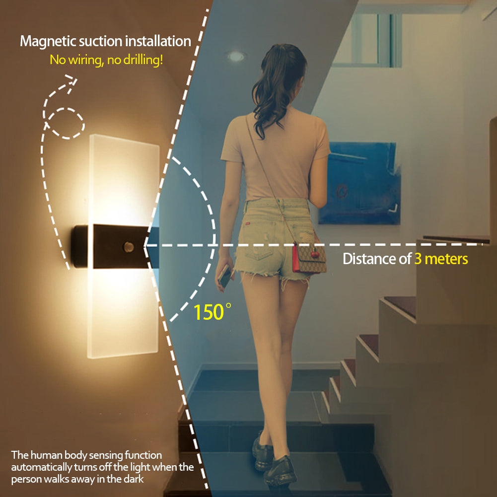 USB Rechargeable Wall Lights Home Indoor Motion Sensor Lighting - Lighting -  Trend Goods