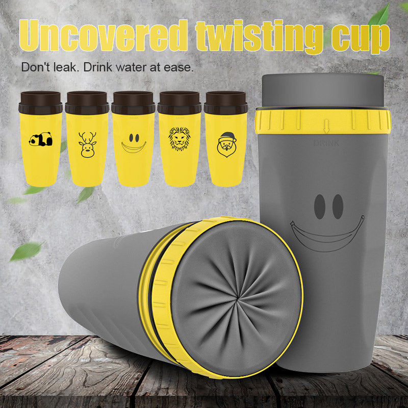 Twist Cover Cup Portable Travel Cup Water Bottles - Mugs -  Trend Goods