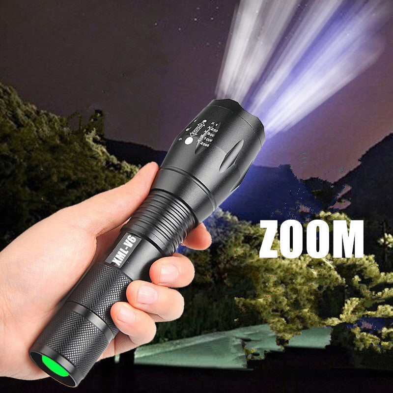 Portable Mini Flashlight LED ZOOM Torch Zoomable Flashlight Torch Light - Flashlights -  Trend Goods