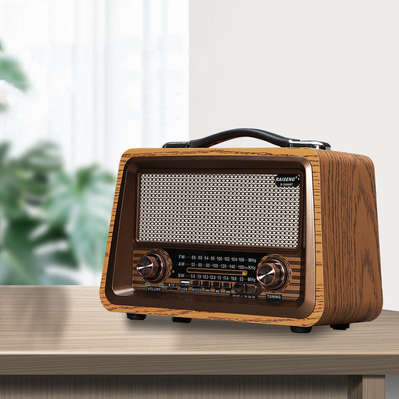 Wooden Retro Radio Wireless Bluetooth Speaker - Bluetooth Speakers -  Trend Goods