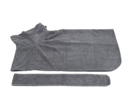 Microfiber Absorbent Pet Bathrobe With Waist-wrapped - Pet Towels -  Trend Goods