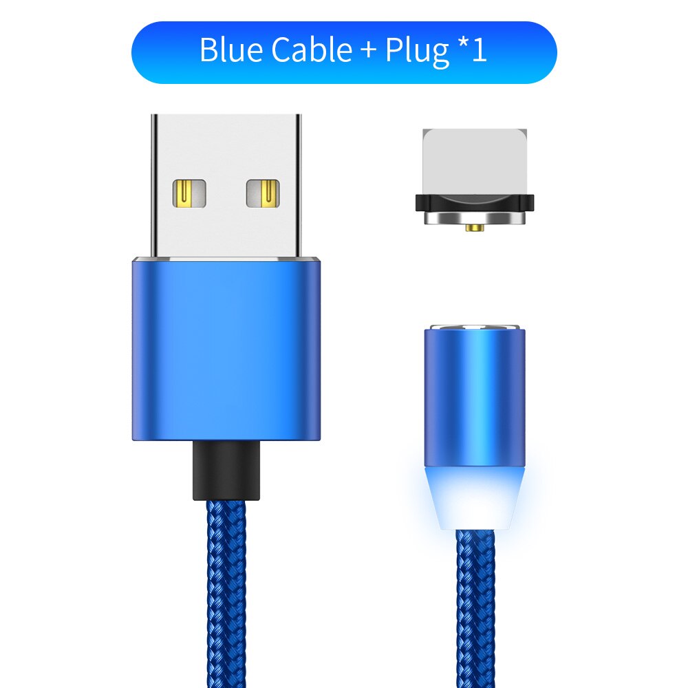 Magnetic LED charging cable 1m - Phone Cables -  Trend Goods