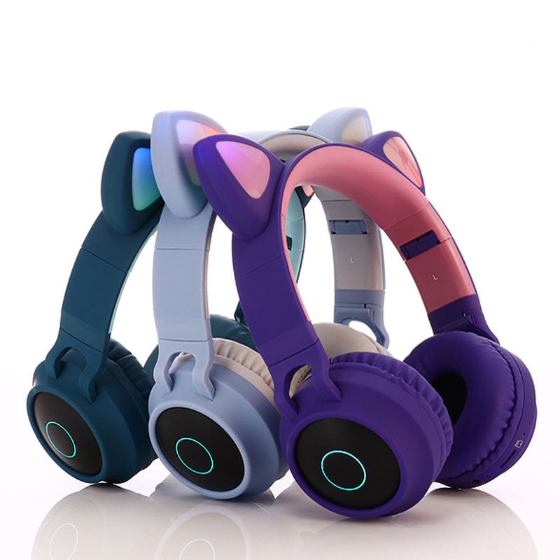 Cute Bluetooth 5.0 Headphone Stereo Wireless Headset - Bluetooth Headsets -  Trend Goods