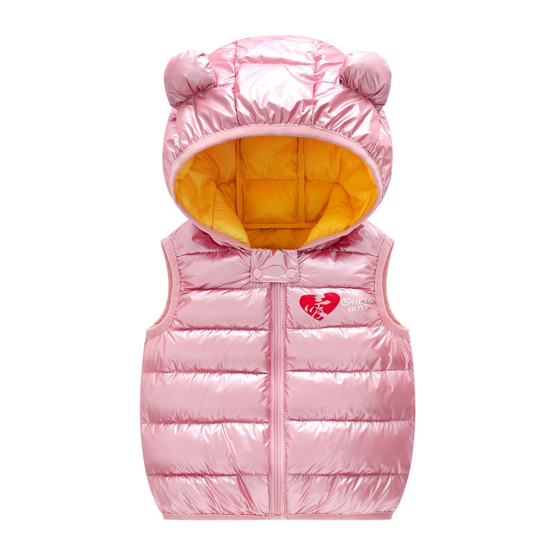 Autumn Kids Outerwear Hooded Sleeveless Warm Vest - Vests -  Trend Goods