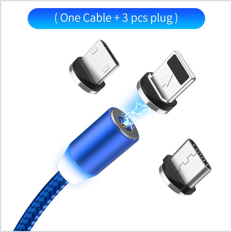 Magnetic LED charging cable 1m - Phone Cables -  Trend Goods