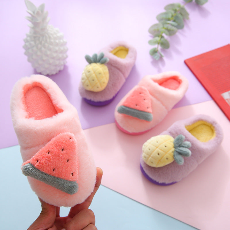 Children's fruit cotton slippers - Slippers -  Trend Goods