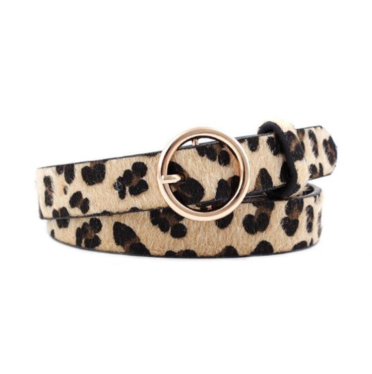 Fashion round button leopard zebra snake belt - Belts -  Trend Goods