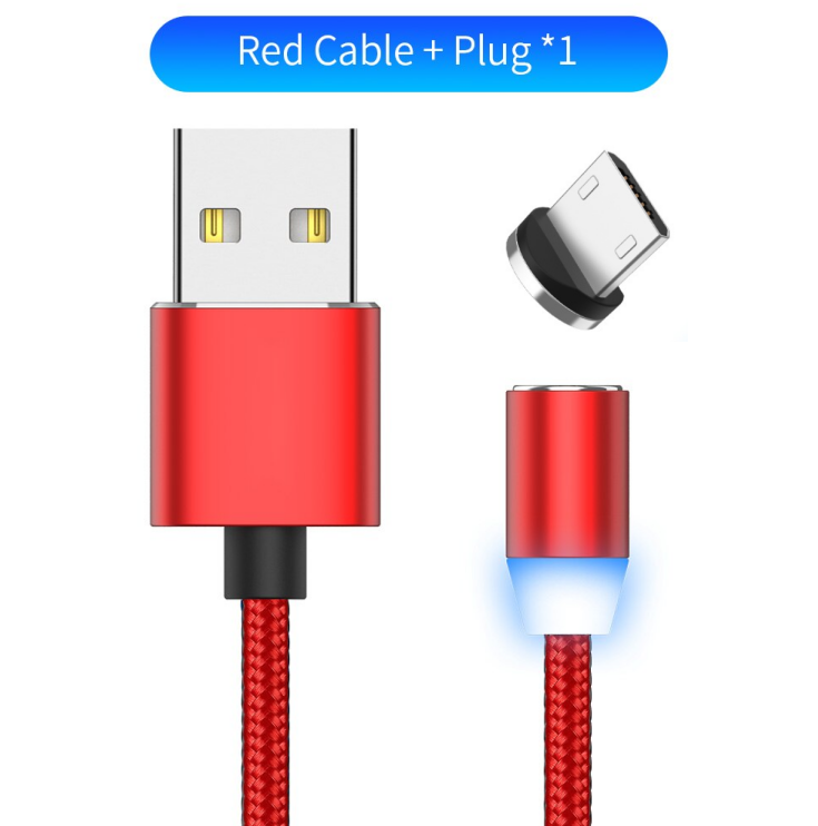 Magnetic LED charging cable 1m - Phone Cables -  Trend Goods