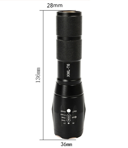 Portable Mini Flashlight LED ZOOM Torch Zoomable Flashlight Torch Light - Flashlights -  Trend Goods