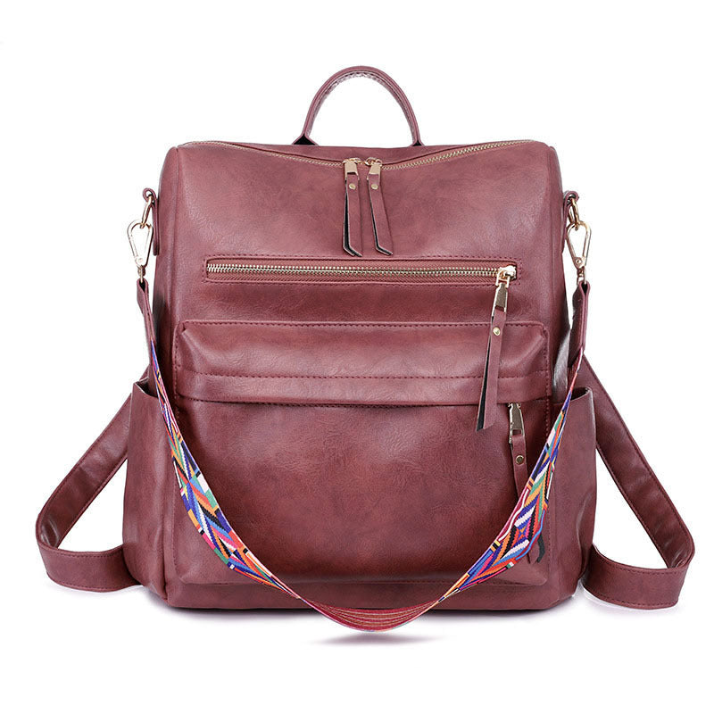 Vintage Large Capacity Soft Leather Backpack - Backpacks -  Trend Goods