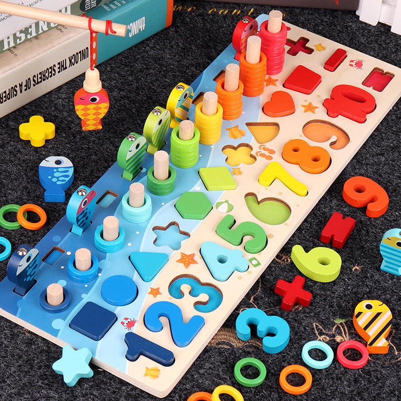 Children Baby Colorful 3D Geometric Alphabet Number Puzzle Educational Toy - Educational Toys -  Trend Goods