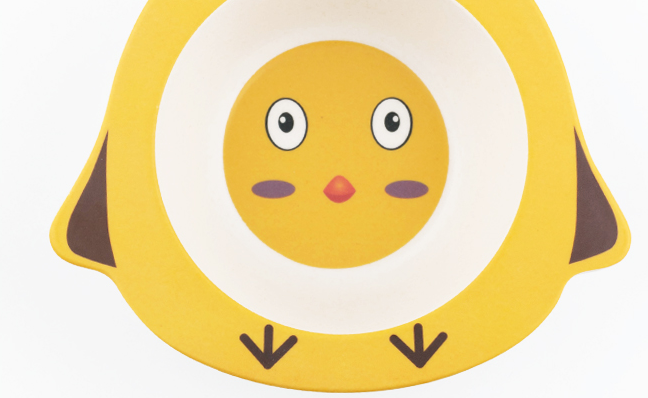 Animal Cartoon Bamboo Fiber Children Baby Plate - Baby Bowls -  Trend Goods