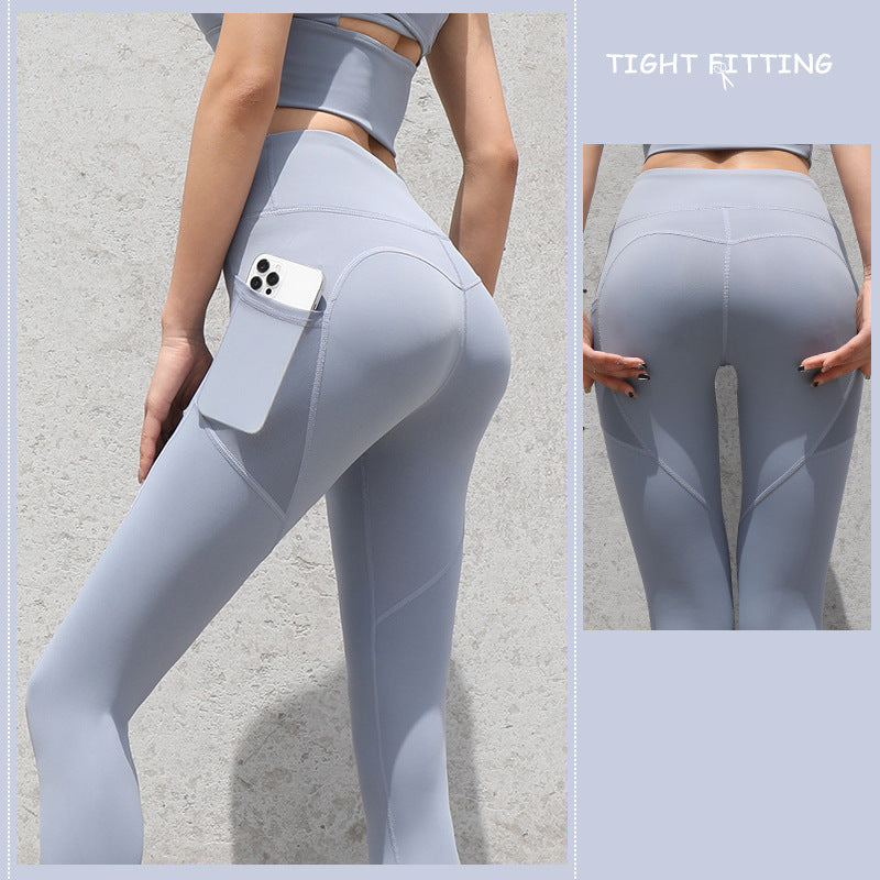 Gym Sport Seamless Yoga Leggings With Pockets - Yoga Pants -  Trend Goods