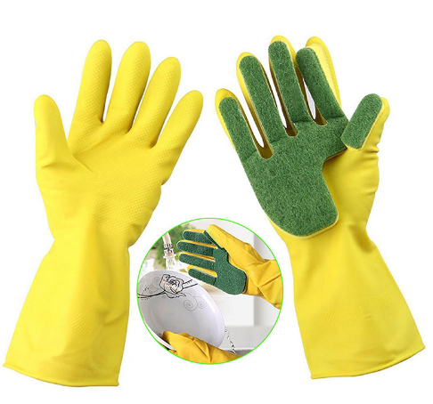 Creative Dish Sponge Fingers Rubber Washing Cleaning Gloves - Kitchen Gloves -  Trend Goods