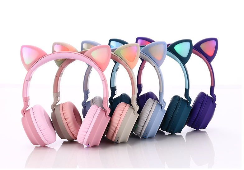 Cute Bluetooth 5.0 Headphone Stereo Wireless Headset - Bluetooth Headsets -  Trend Goods