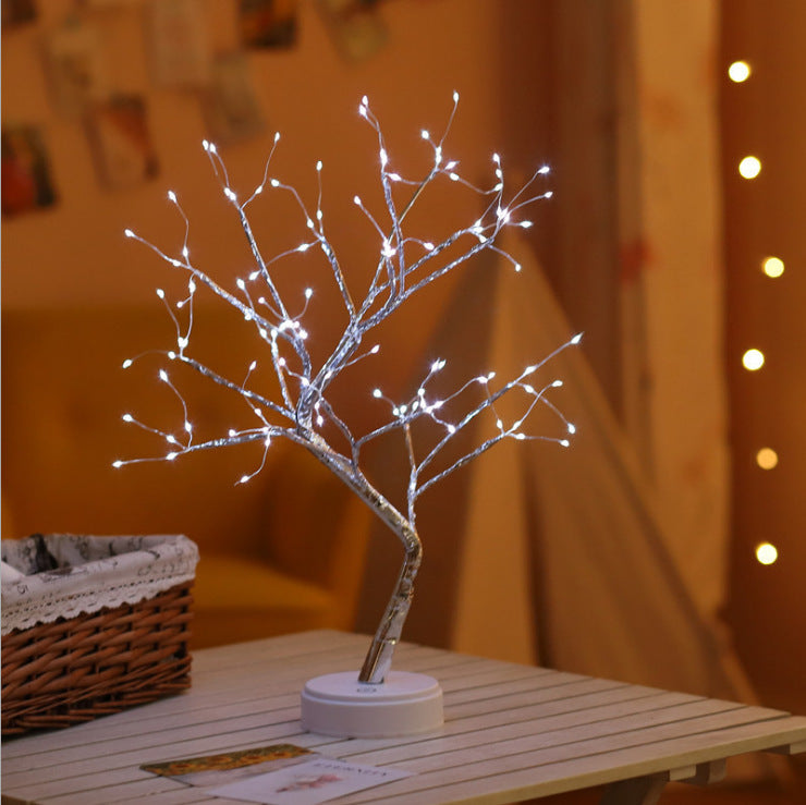 Tree Light Touch Switch Pearl Star Night Light - Home Decor -  Trend Goods